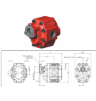 Bomba de engranajes Binotto NPGH-133 UNI L